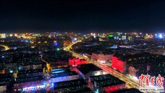 澳门银河官网 长春市城市管理委员会供图 城市夜景流光溢彩 烘托节日气氛 